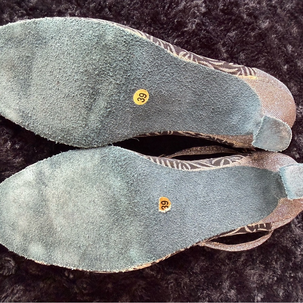 Vintage Byworld Ballroom/Latin Dance Shoes Silver Mesh | EU 39 - Picture 2 of 5